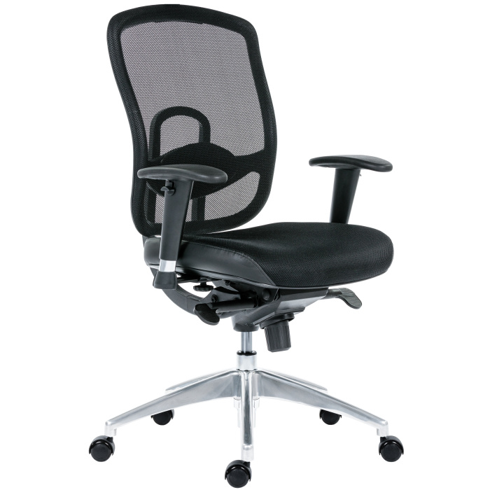 kancelářská židle OKLAHOMA černá bez podhlavníku